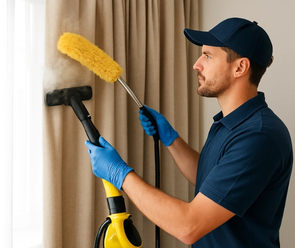 Trusted drapes cleaning technician Matty Curtain Cleaning mansfield QLD